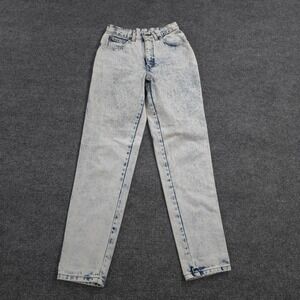 Vintage Levis Jeans Juniors 7 Blue Acid Wash 900 Series Silver Tab Mom USA 80s
